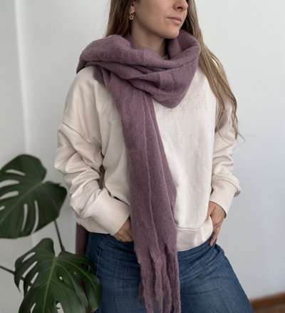 Bufanda nube violeta