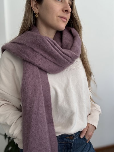 Bufanda nube violeta