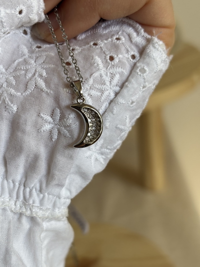 Collar Luni silver