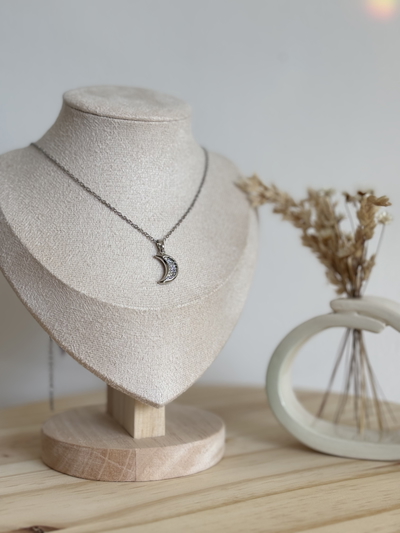 Collar Luni silver