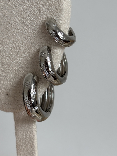 Argollas Nebraska silver