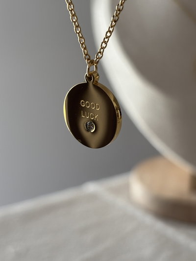 Collar Good Luck círculo gold