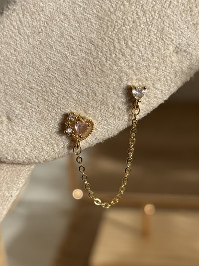 Aros doble cadenita