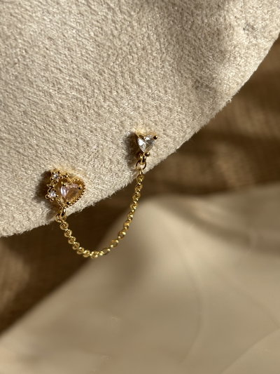 Aros doble cadenita