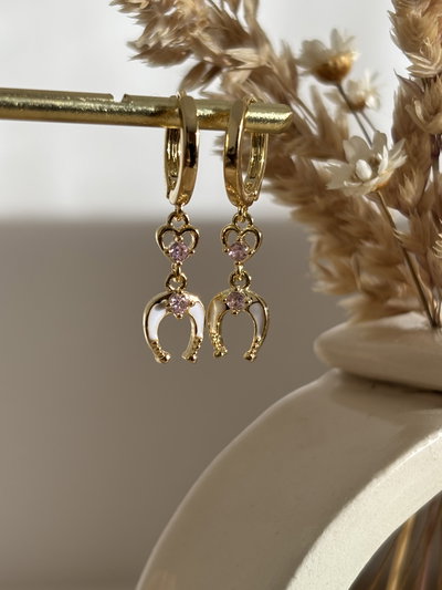 Aros Herradura pink