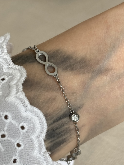 Pulsera infinito silver
