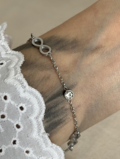 Pulsera infinito silver