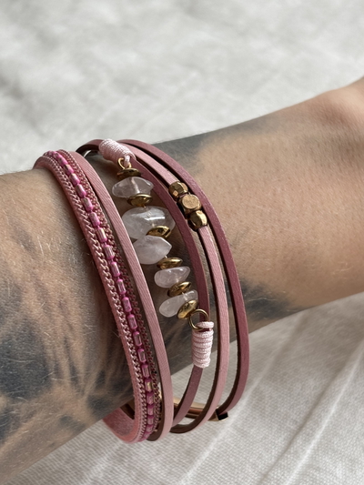 Pulsera imantada Rafaella rosa