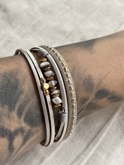 Pulsera imantada Rafaella blanca