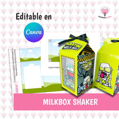 Plantilla Milkbox Shaker A4