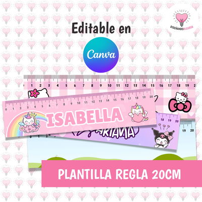 Plantilla Regla a escala 20cm