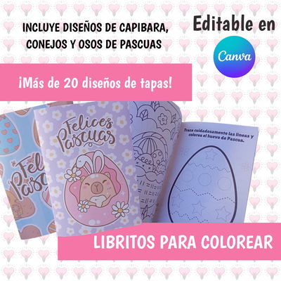 LIBRITOS PARA COLOREAR PASCUAS