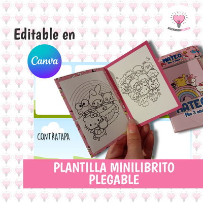 Plantilla Minilibrito plegable