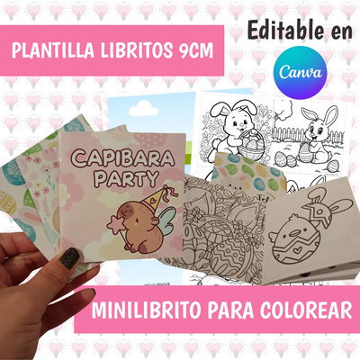 PLANTILLA LIBRITOS PARA COLOREAR MINI