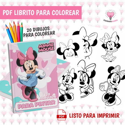 PDF LIBRO PARA COLOREAR MINNIE