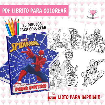 PDF LIBRO PARA COLOREAR SPIDERMAN