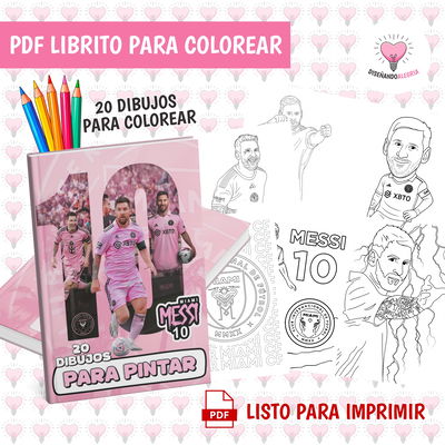 PDF LIBRO PARA COLOREAR MESSI INTER