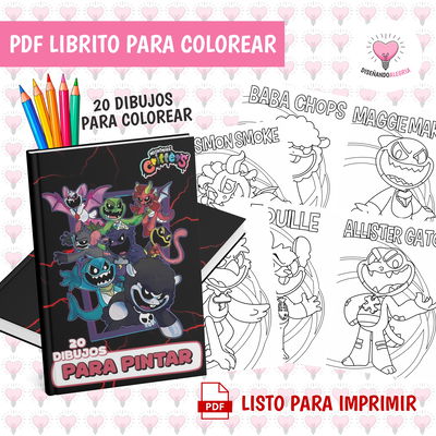 PDF LIBRO PARA COLOREAR NIGHTMARE CRITTERS
