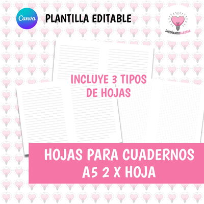 HOJAS CUADERNO