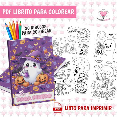 PDF LIBRO PARA COLOREAR HALLOWEEN INFANTIL