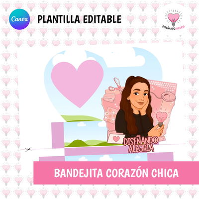 PLANTILLA BANDEJITA CORAZON