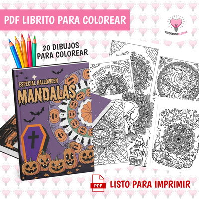 PDF LIBRO PARA COLOREAR HALLOWEEN MANDALAS