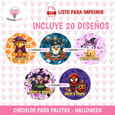 PALETAS GOLOSINERAS HALLOWEEN