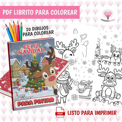 PDF LIBRO PARA COLOREAR RUDOLPH 