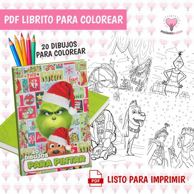 PDF LIBRO PARA COLOREAR GRINCH