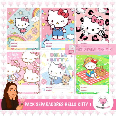 PACK SEPARADORES HELLO KITTY 1