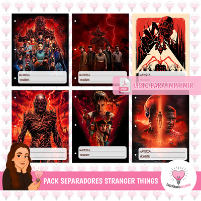 PACK SEPARADORES STRANGER THINGS