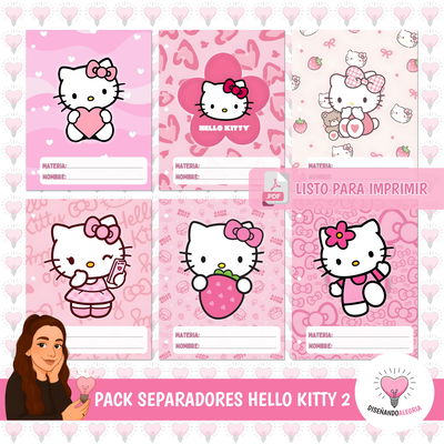 PACK SEPARADORES HELLO KITTY 2