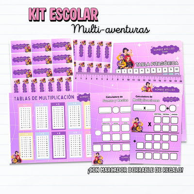 KIT ESCOLAR Multi aventuras