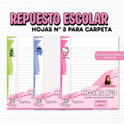 Repuesto Escolar Temático 