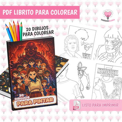 PDF LIBRO PARA COLOREAR STRANGER THINGS