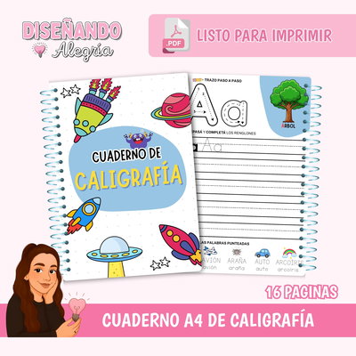 CUADERNILLO A4 DE CALIGRAFÍA 
