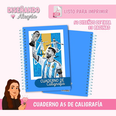 CUADERNO A5 DE CALIGRAFÍA 