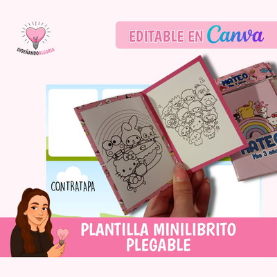 Plantilla Minilibrito plegable