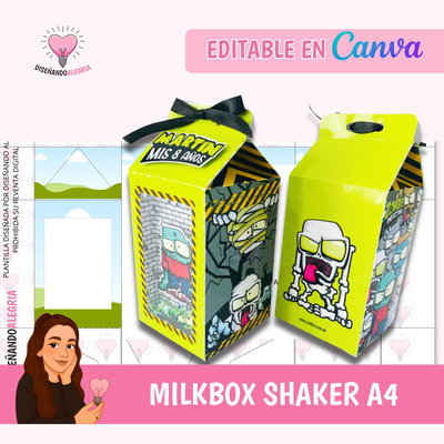Plantilla Milkbox Shaker A4