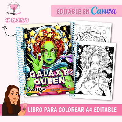  LIBRO PARA COLOREAR GALAXY QUEEN