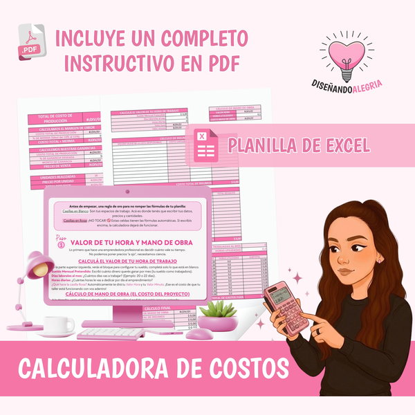 CALCULADORA DE COSTOS + INSTRUCTIVO