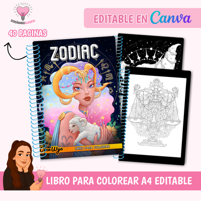  LIBRO PARA COLOREAR ZODIAC