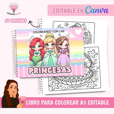  LIBRO PARA COLOREAR PRINCESAS