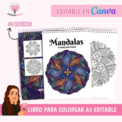  LIBRO PARA COLOREAR MANDALAS 50 PAGINAS