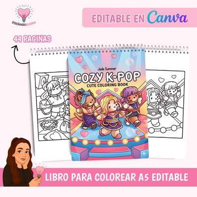  LIBRO PARA COLOREAR COZY KPOP