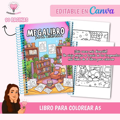  LIBRO PARA COLOREAR MEGA LIBRO 90 DIBUJOS