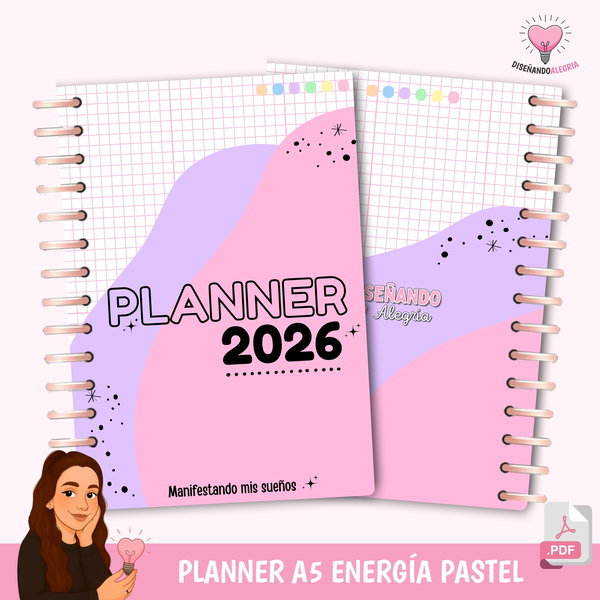 INTERIOR PDF PLANNER CUADERNO ENERGIA PASTEL
