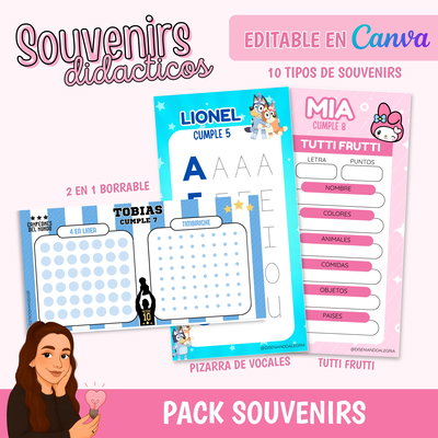 PACK PLANTILLAS SOUVENIRS