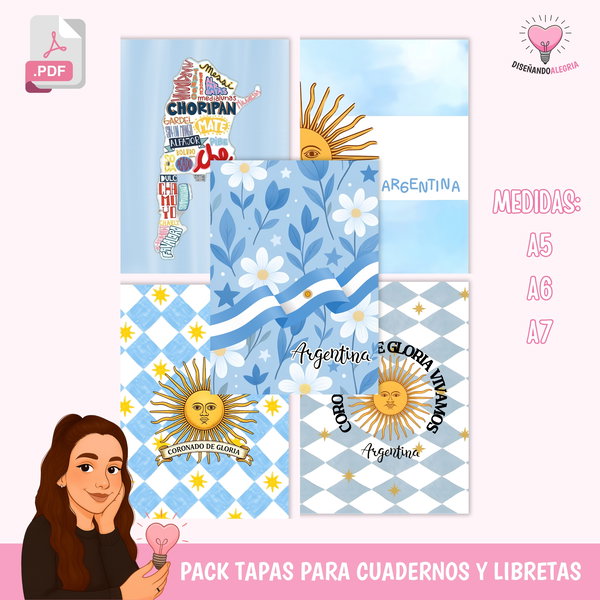 PACK TAPAS CUADERNOS ARGENTINA