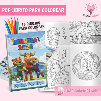 PDF LIBRITO PARA COLOREAR MUNDIAL 2026